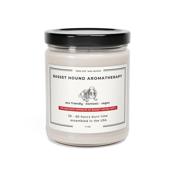 Candle "Infused with Opposite of Basset Hound Farts"
