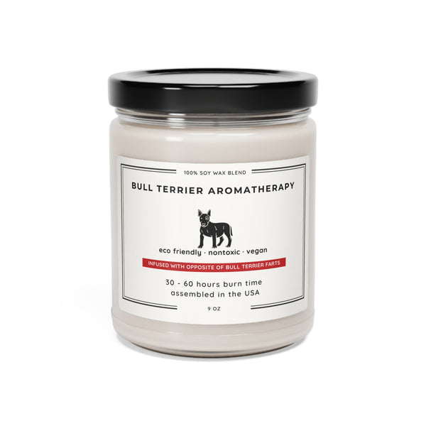 Candle "Infused with Opposite of Bull Terrier Farts"